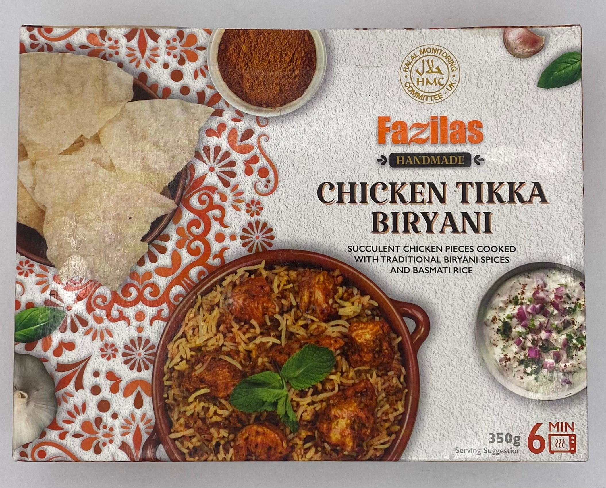Fazilas - Chicken Tikka Biryani (350g)