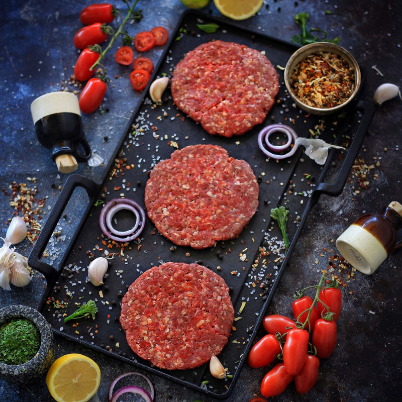 Angus Burger Patties (10pc/100g) by Al Barakah Meats (HMC Certified)