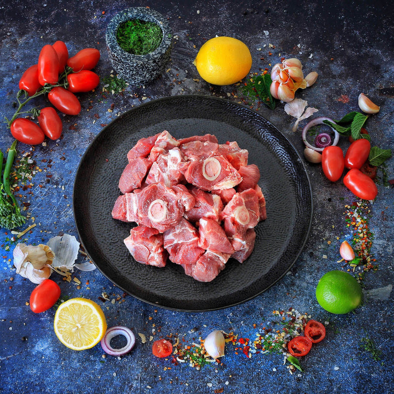 Lamb Leg Bone-in Diced by Al Barakah Meats (HMC Certified)