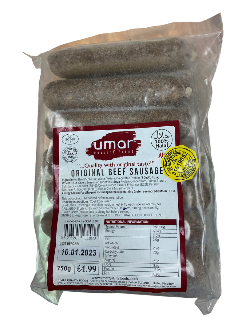 Umar Beef Sausage (750g)
