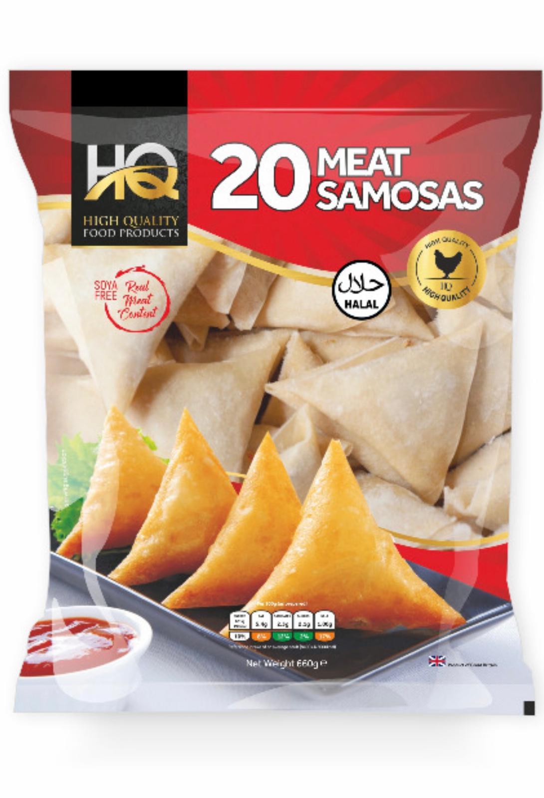 HQ Foods: Meat Samosas x 20 Pcs