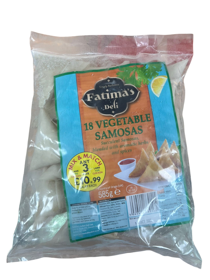 Fatima's 18 Vegetable Samosas