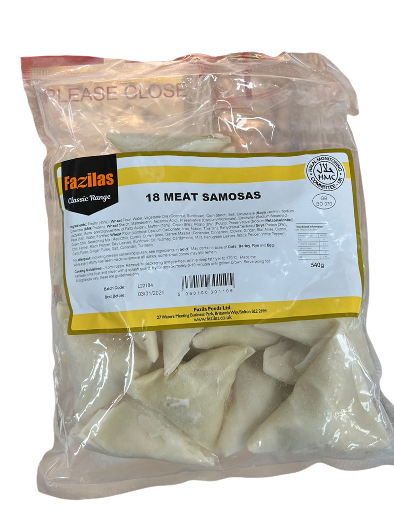 Fazilas 18 Meat Samosas