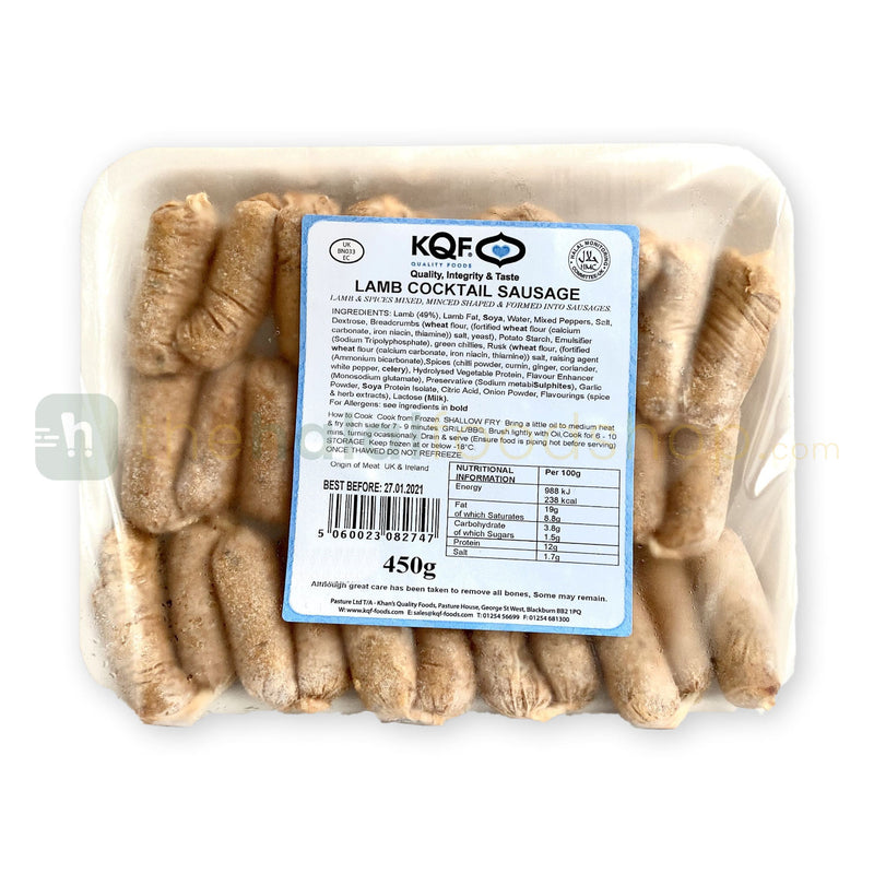 KQF Cocktail Lamb Sausages (450g)