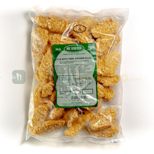 Mr Burger Hot & Spicy Mini Zinger Fillets (800g) The Halal Food Shop