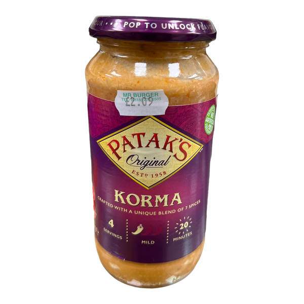 Patak's Original Korma Sauce The Halal Food Shop