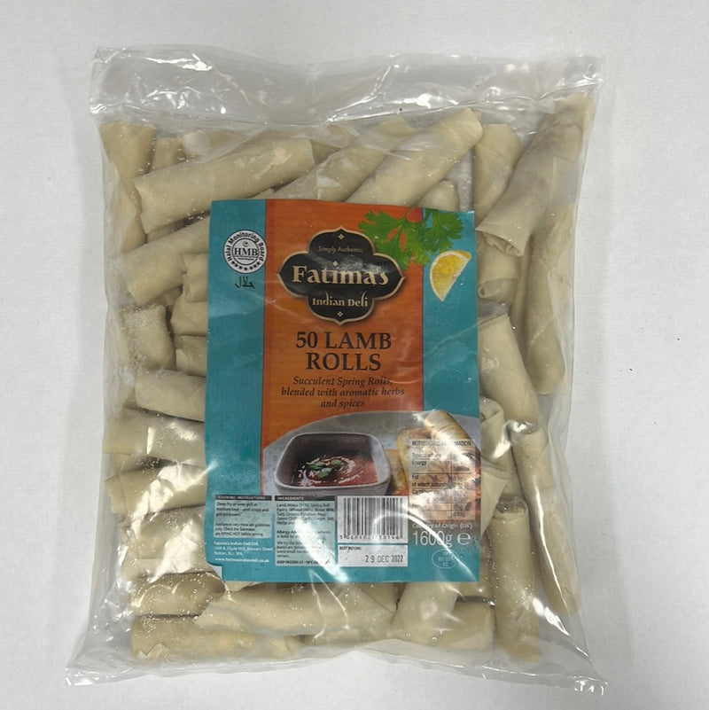 Fatima’s Indian Deli - 50 Lamb Rolls (1.6kg)