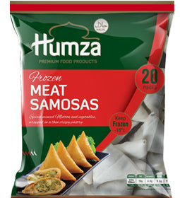 Humza Meat Samosas 20 pcs (650g) - Available in 3 FOR £10 OFFER - The Halal Food Shop