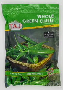 Taj - Whole Green Chilli (300g)
