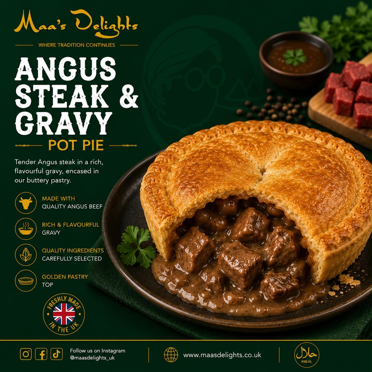 Maa’s Delights - Angus Steak & Gravy