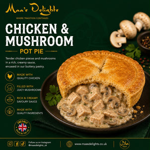 Maa’s Delights - Chicken & Mushroom Pie