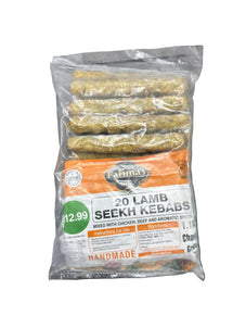 Fatima’s Indian Deli - 20 Lamb Seekh Kebabs (1.1kg)