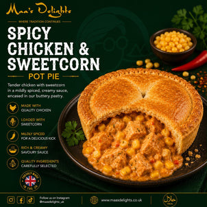 Maa’s Delights - Spicy Chicken Sweetcorn Pie