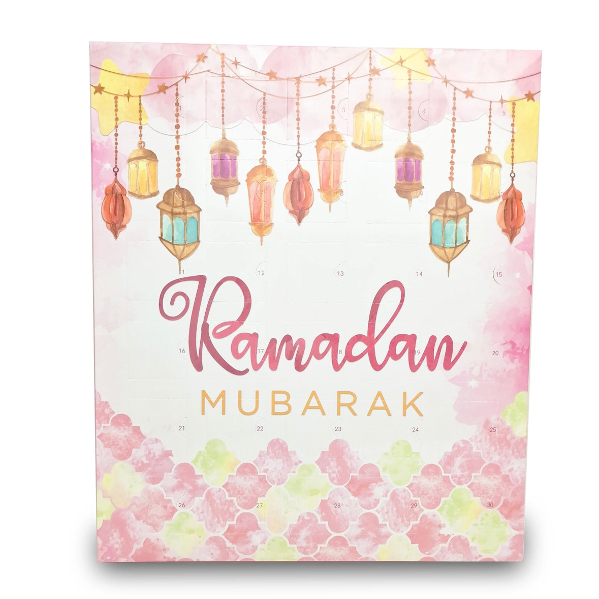 Ramadan Chocolate Advent Countdown Calendar – Pink Lanterns Design