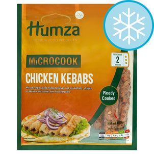 Humza Chicken Charcoal Microwave Kebab (600g) - Available in 3 FOR £10 OFFER - The Halal Food Shop