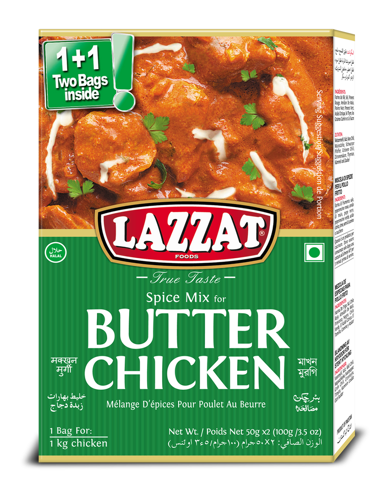 Lazzat Butter Chicken (1kg Meat) The Halal Food Shop
