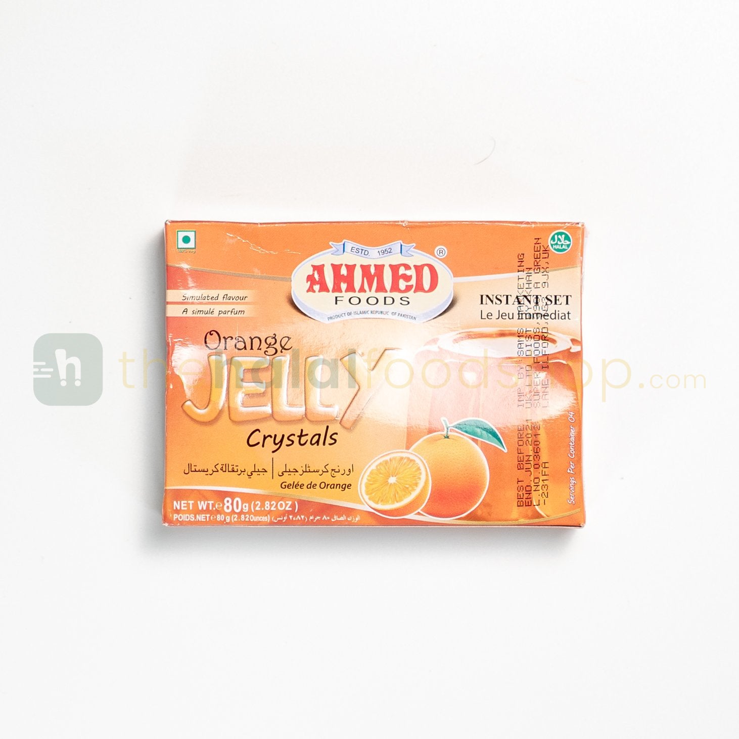 Ahmed Foods Orange Jelly Crystals (80g)