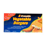 Cream Of The Crop Vegetable Burgers 4 Pack (450g)