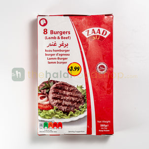 Zaad Beef & Lamb Burgers 8pc (560g)