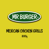 Mr Burger Mexican Spicy Chicken Grills (800g)