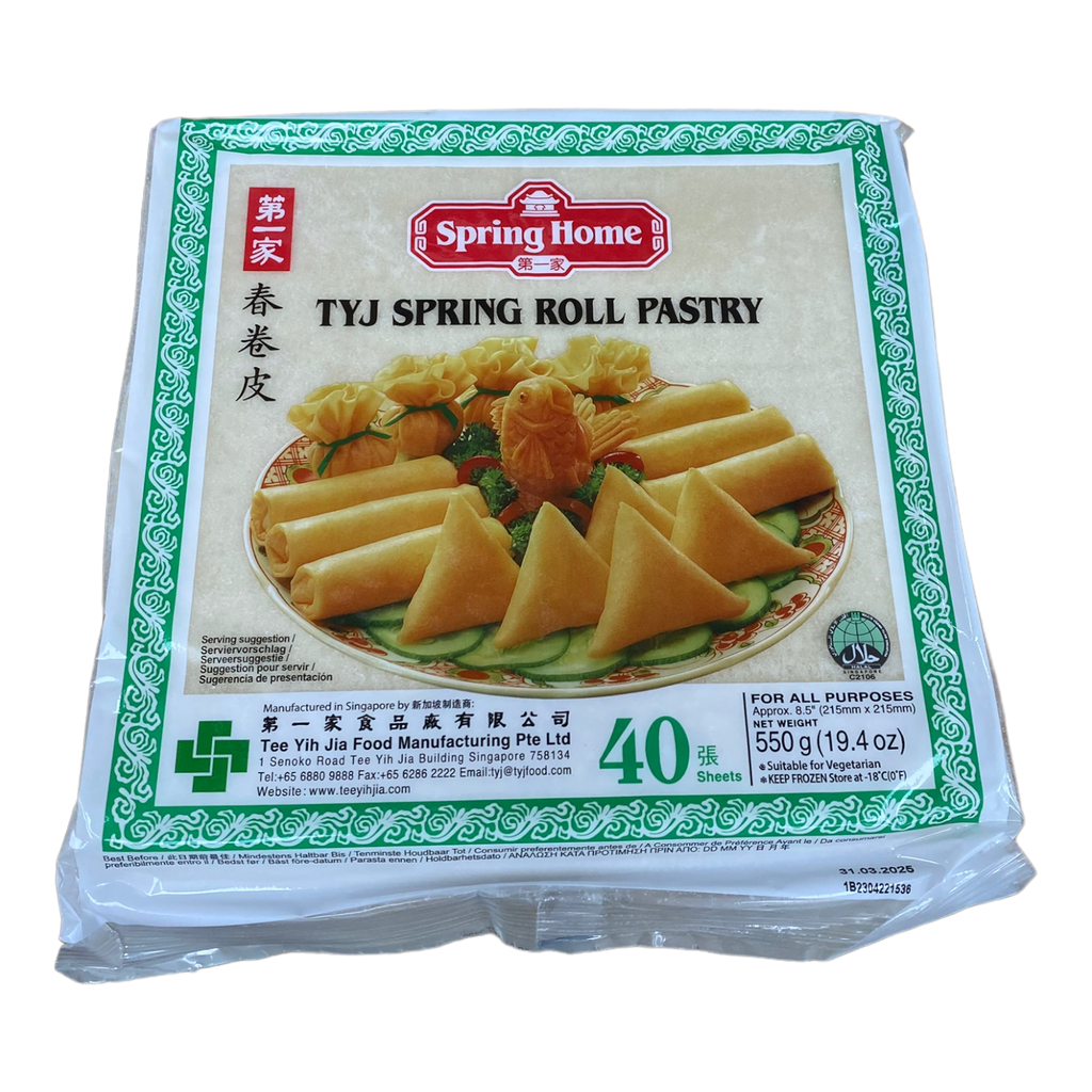 Spiring Tyj Spring Spring Home - TYJ Spring Roll Pastry (550g) – The Halal Food Shop