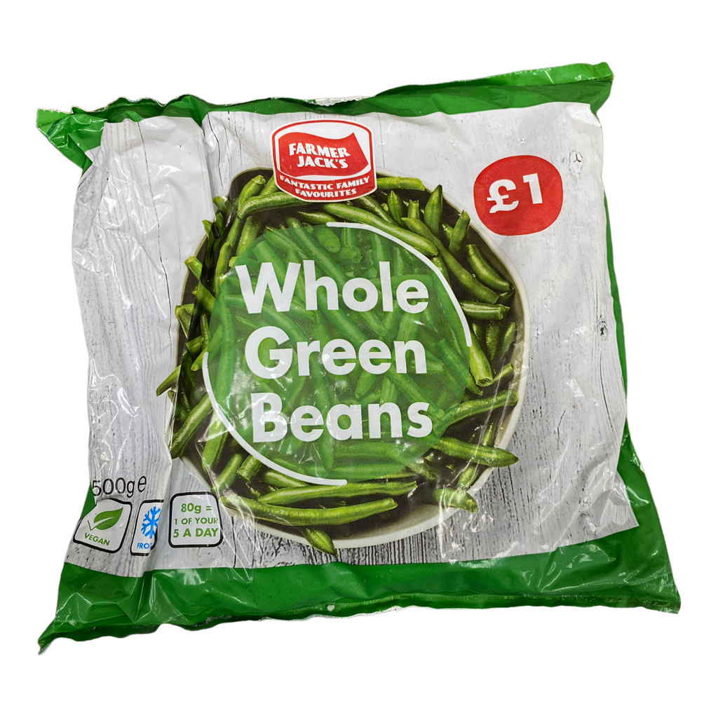 Farmer Jack's Whole Green Beans (500g) The Halal Food Shop