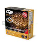 KQF Jumbo Texan Chicken Burgers - (Quarter Pounder) 4Pcs (440g)