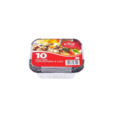 E-Lite No2 Foil Container & Lids (10 Pack)