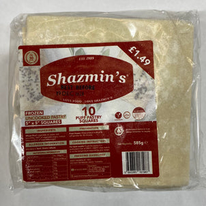 Shazmins 10 Puff Pastry Squares 5 x 5