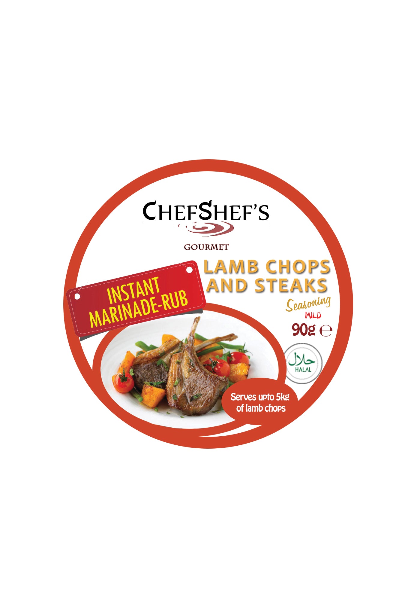 Chef Shef's Lamb Chops & Steaks Rub 90g - The Halal Food Shop